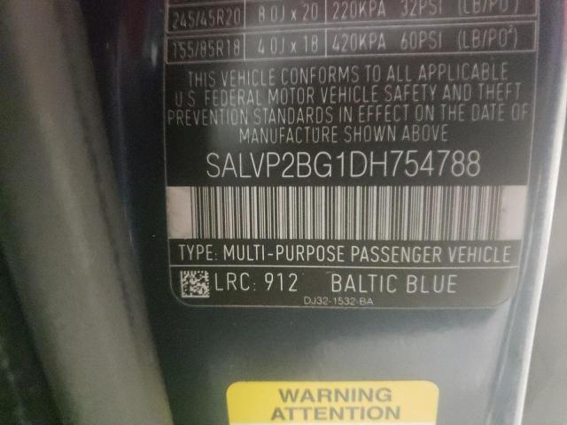 Photo 9 VIN: SALVP2BG1DH754788 - LAND ROVER RANGE ROVE 