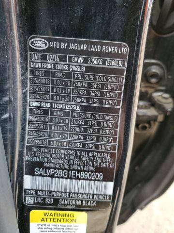 Photo 12 VIN: SALVP2BG1EH890209 - LAND ROVER RANGEROVER 