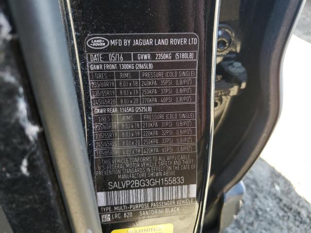 Photo 13 VIN: SALVP2BG3GH155833 - LAND ROVER RANGE ROVE 