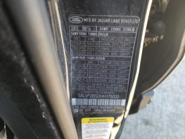 Photo 12 VIN: SALVP2BG3HH175002 - LAND ROVER RANGE ROVE 