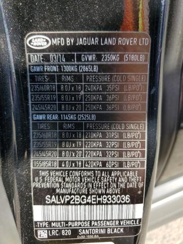 Photo 12 VIN: SALVP2BG4EH933036 - LAND ROVER RANGE ROVE 