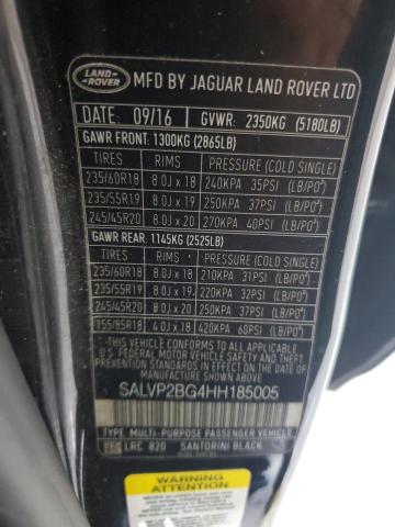 Photo 12 VIN: SALVP2BG4HH185005 - LAND ROVER RANGEROVER 