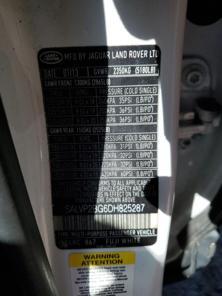 Photo 11 VIN: SALVP2BG6DH825287 - LAND ROVER RANGE ROVER 