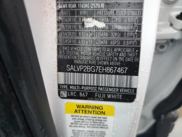 Photo 12 VIN: SALVP2BG7EH867467 - LAND ROVER RANGE ROVE 