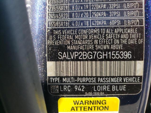 Photo 9 VIN: SALVP2BG7GH155396 - LAND ROVER RANGE ROVE 