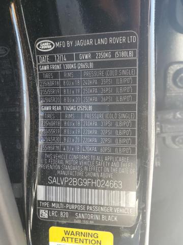 Photo 13 VIN: SALVP2BG9FH024663 - LAND ROVER RANGEROVER 