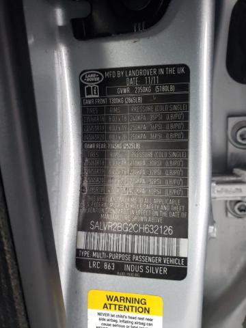 Photo 9 VIN: SALVR2BG2CH632126 - LAND ROVER RANGE ROVE 