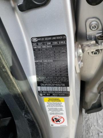 Photo 12 VIN: SALVR2BG5FH050798 - LAND-ROVER RANGE ROVE 