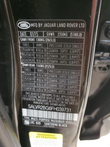 Photo 12 VIN: SALVR2BG6FH039731 - LAND ROVER RANGEROVER 