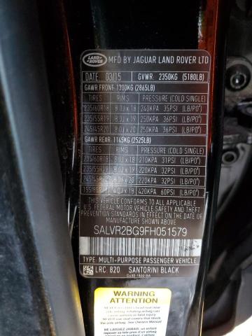 Photo 12 VIN: SALVR2BG9FH051579 - LAND ROVER RANGE ROVE 