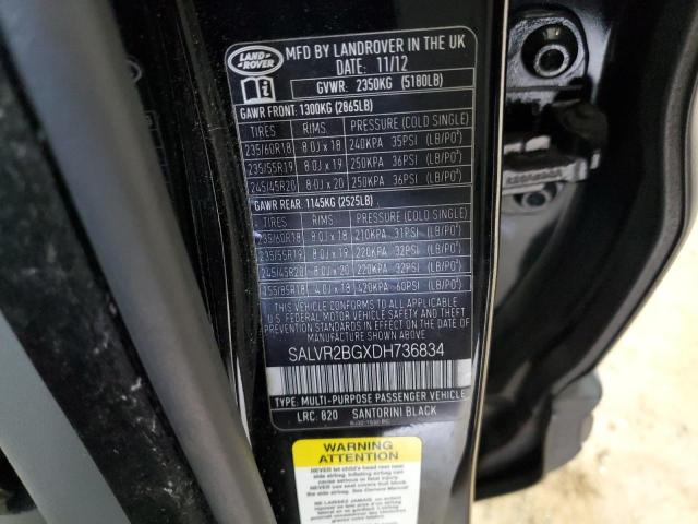 Photo 12 VIN: SALVR2BGXDH736834 - LAND ROVER RANGE ROVE 