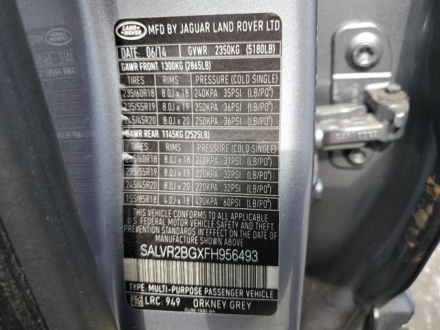 Photo 12 VIN: SALVR2BGXFH956493 - LAND-ROVER RANGEROVER 