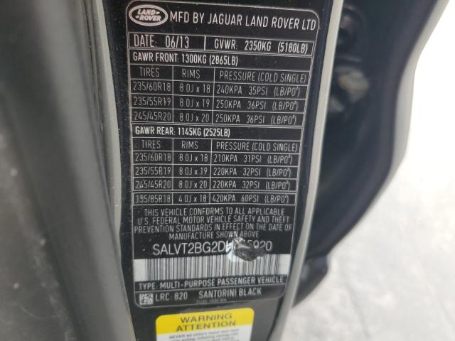 Photo 12 VIN: SALVT2BG2DH815920 - LAND-ROVER RANGE ROVE 