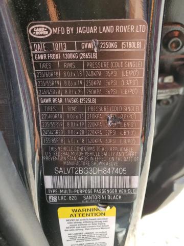 Photo 12 VIN: SALVT2BG3DH847405 - LAND ROVER RANGE ROVE 