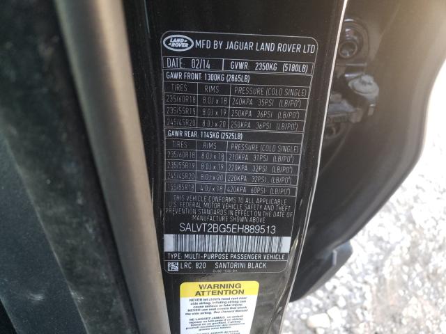 Photo 9 VIN: SALVT2BG5EH889513 - LAND ROVER EVOQUE 