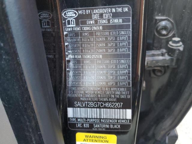 Photo 12 VIN: SALVT2BG7CH662207 - LAND ROVER RANGE ROVE 