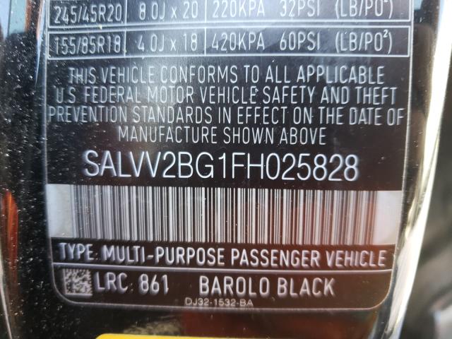 Photo 9 VIN: SALVV2BG1FH025828 - LAND ROVER RANGE ROVE 