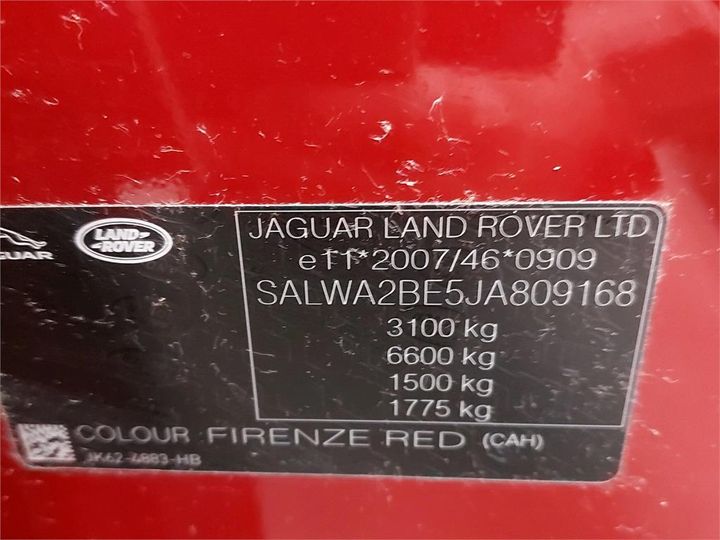 Photo 6 VIN: SALWA2BE5JA809168 - LAND ROVER RANGE SPORT 