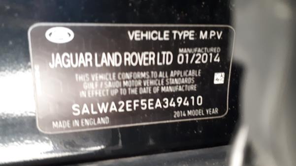 Photo 2 VIN: SALWA2EF5EA349410 - RANGE ROVER SPORT 