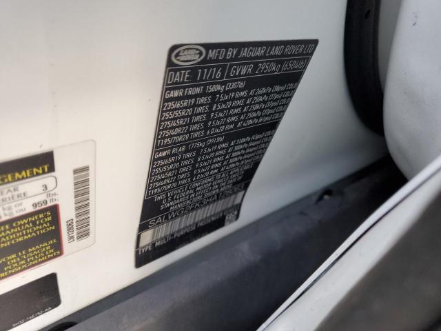 Photo 12 VIN: SALWG2FK3HA128063 - LAND ROVER RANGE ROVE 