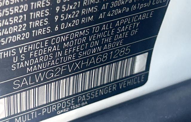 Photo 9 VIN: SALWG2FVXHA681285 - LAND-ROVER RANGE ROVE 
