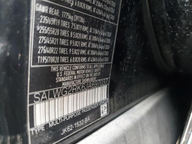 Photo 12 VIN: SALWG2RK6JA697037 - LAND ROVER RANGE ROVE 