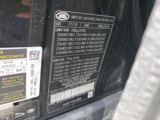 Photo 12 VIN: SALWG2RV6JA699512 - LAND ROVER RANGE ROVE 