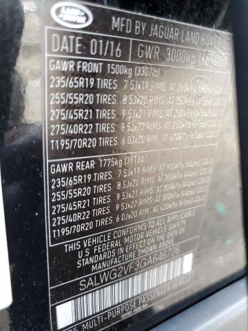 Photo 9 VIN: SALWG2VF3GA646726 - LAND ROVER RANGE ROVE 