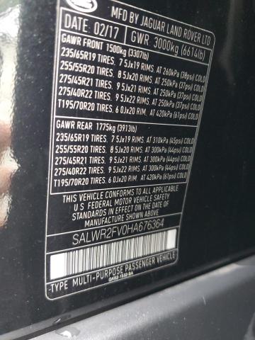 Photo 12 VIN: SALWR2FV0HA676364 - LAND ROVER RANGE ROVE 