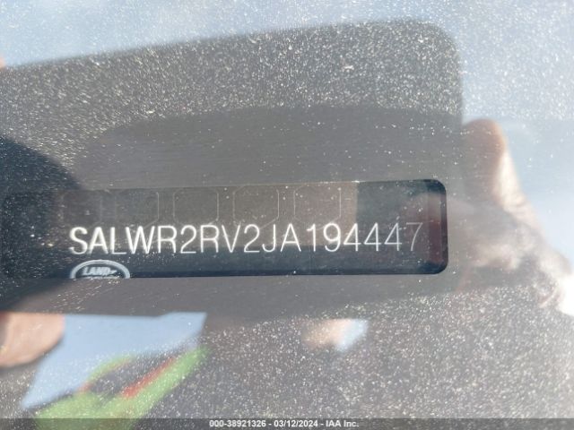 Photo 8 VIN: SALWR2RV2JA194447 - LAND ROVER RANGE ROVER SPORT 