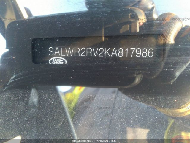 Photo 8 VIN: SALWR2RV2KA817986 - LAND ROVER RANGE ROVER SPORT 