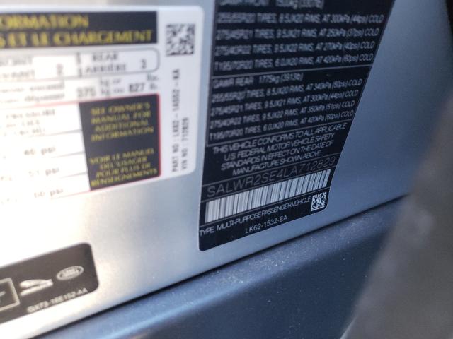 Photo 9 VIN: SALWR2SE4LA712829 - LAND ROVER RANGE ROVE 