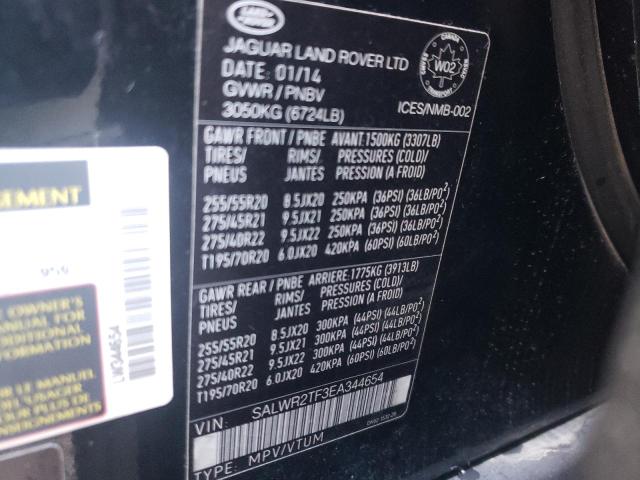 Photo 12 VIN: SALWR2TF3EA344654 - LAND ROVER RANGE ROVE 