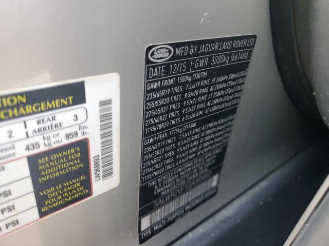 Photo 11 VIN: SALWR2VF1GA568893 - LAND ROVER RANGE ROVE 