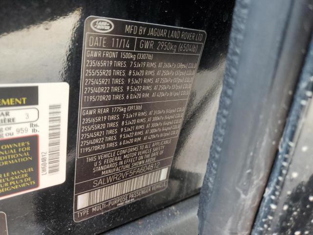 Photo 12 VIN: SALWR2VF5FA604812 - LAND ROVER RANGE ROVE 