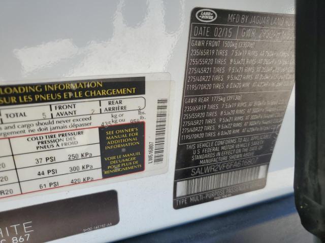 Photo 11 VIN: SALWR2VF6FA616807 - LAND ROVER RANGE ROVE 