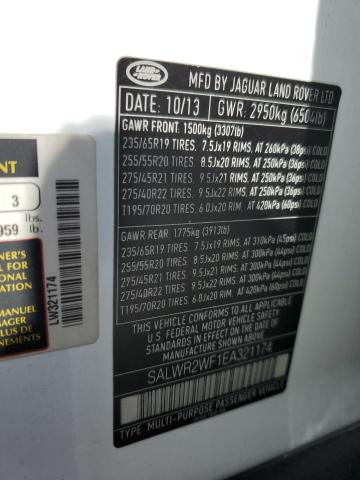 Photo 12 VIN: SALWR2WF1EA321174 - LAND ROVER RANGE ROVE 