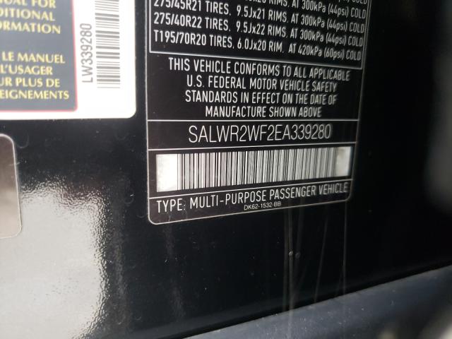 Photo 9 VIN: SALWR2WF2EA339280 - LAND ROVER RANGE ROVE 