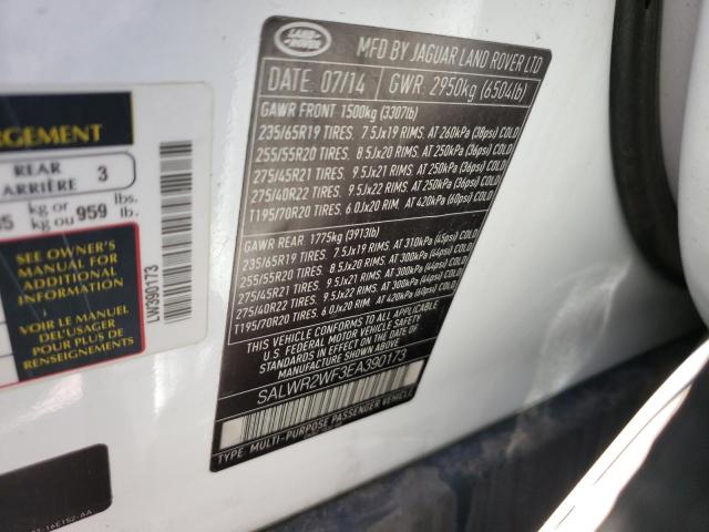 Photo 9 VIN: SALWR2WF3EA390173 - LAND ROVER RANGE ROVE 