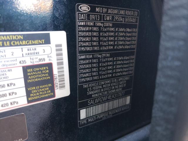 Photo 11 VIN: SALWR2WF4EA317877 - LAND ROVER RANGE ROVE 