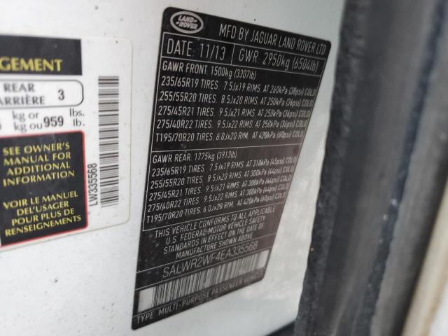 Photo 12 VIN: SALWR2WF4EA335568 - LAND-ROVER RANGEROVER 