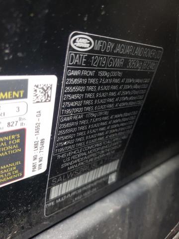 Photo 12 VIN: SALWS2RU8LA715489 - LAND ROVER RANGE ROVE 