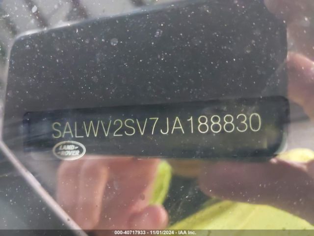 Photo 8 VIN: SALWV2SV7JA188830 - LAND ROVER RANGE ROVER SPORT 