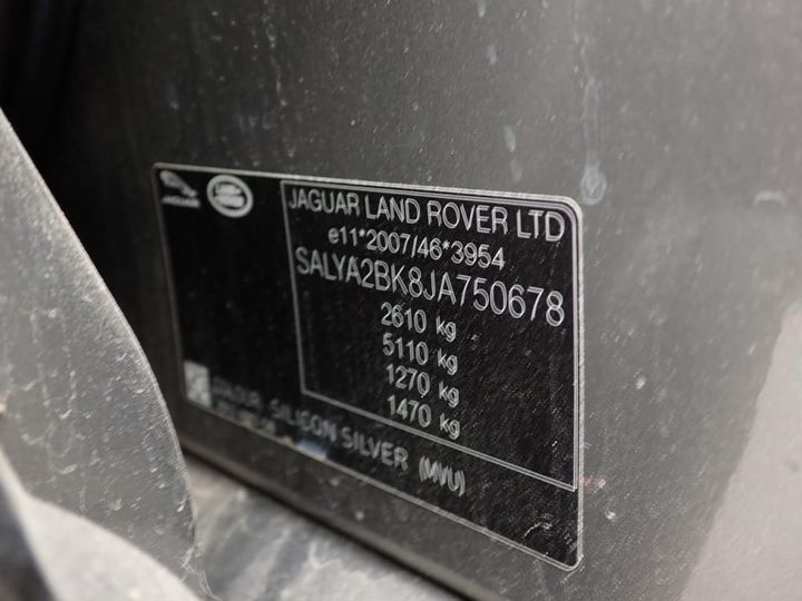 Photo 7 VIN: SALYA2BK8JA750678 - LAND ROVER RANGE ROVER VELAR 