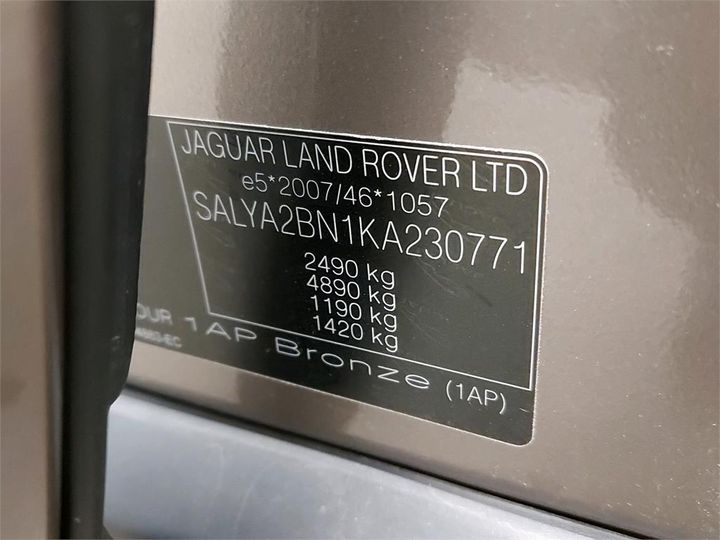 Photo 6 VIN: SALYA2BN1KA230771 - LAND ROVER RANGE VELAR 