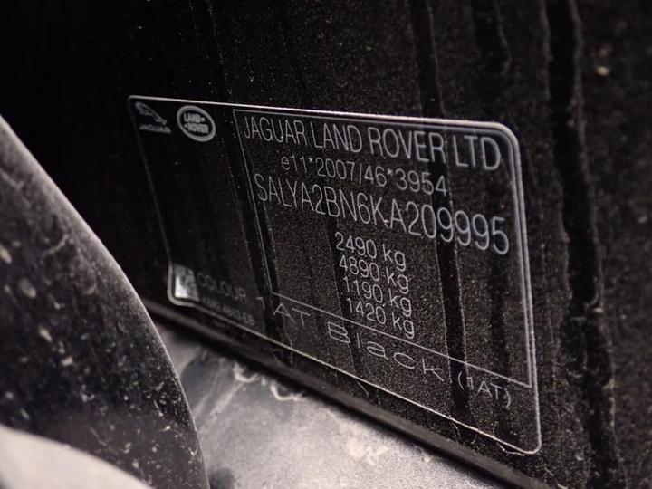 Photo 12 VIN: SALYA2BN6KA209995 - LAND ROVER RANGE ROVER 