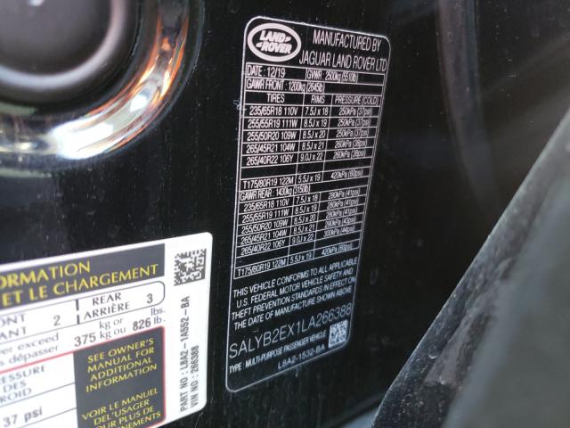 Photo 9 VIN: SALYB2EX1LA266388 - LAND ROVER RANGE ROVE 