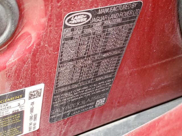 Photo 9 VIN: SALYB2EX3LA256025 - LAND ROVER RANGE ROVE 