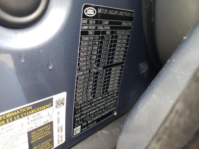 Photo 12 VIN: SALYB2EX5KA233831 - LAND ROVER RANGE ROVE 