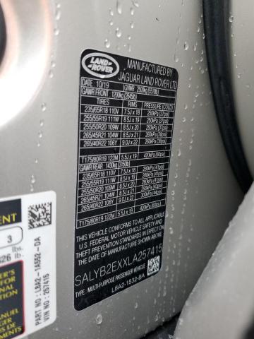 Photo 13 VIN: SALYB2EXXLA257415 - LAND ROVER RANGE ROVE 